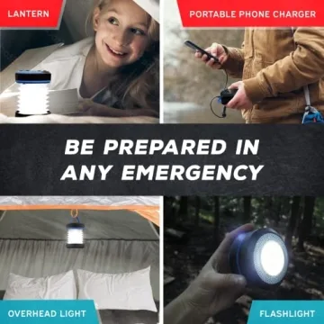 KIZEN Solar Lantern - Rechargeable, Compact, Bright Light