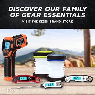 KIZEN Solar Lantern - Rechargeable, Compact, Bright Light