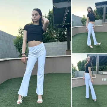 BIG ELEPHANT Girls Flare Leggings for Young Fashionistas