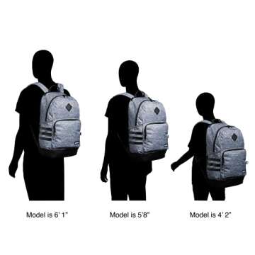 adidas Classic 3S 4 Backpack, Jersey White/White Rainbow, One Size