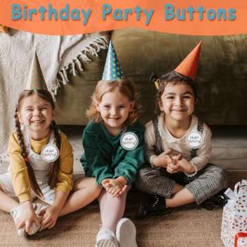 DSYIL 20 Pack Acrylic Buttons Pin Badge, 2.95 Inches Button Maker Blanks, Clear Pin Buttons for Crafts Supplies and DIY Party Projects