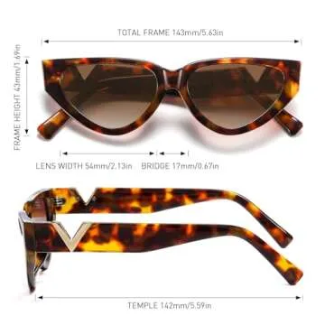 Trendy Cat Eye Sunglasses for Men & Women Stylish and Durable
