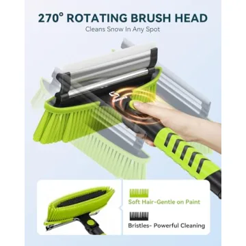 Upgraded 60'' Snow Brush & Shovel with 2 Ice Scrapers