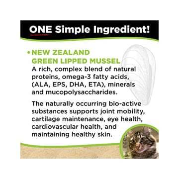 Super Snouts Joint Power 100% Green Lipped Mussels for Dogs & Cats - Dog Joint Supplement Powder Supports Joints, Tendons, Ligaments (2.64 oz, Pack of 2)