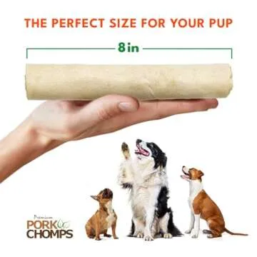 Pork Chomps Baked Pork Skin Dog Chews - Low Fat Rolls