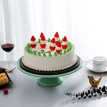 Elegant Jadeite Glass Cake Stand for Weddings and Parties