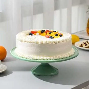 Elegant Jadeite Glass Cake Stand for Weddings and Parties