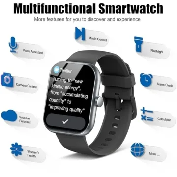 1.96" Smart Fitness Tracker Watch for Runners