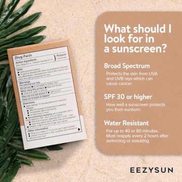 EEZYSUN SPF 50 Travel Size Sunscreen Pack | Aloe Vera Infused