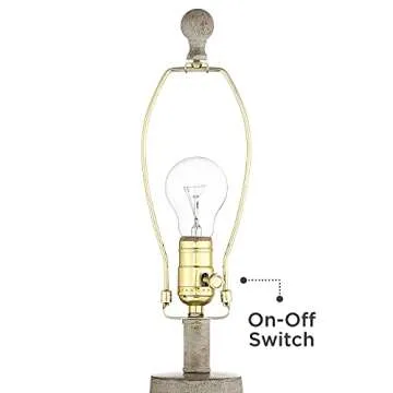 Regency Hill Rustic Table Lamps Set for Elegant Lighting