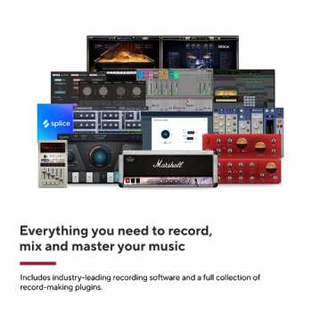 Focusrite Scarlett Solo Studio 4th Gen USB Audio Interface Bundle for the Songwriter, Guitarist or Vocalist with Condenser Microphone and Headphones for Recording, Songwriting, and Podcasting