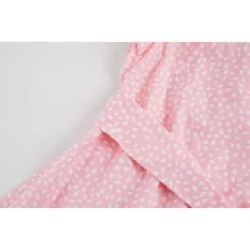 Chic Summer Spring Floral Mini Dress with Ruffle Sleeves