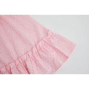 Chic Summer Spring Floral Mini Dress with Ruffle Sleeves