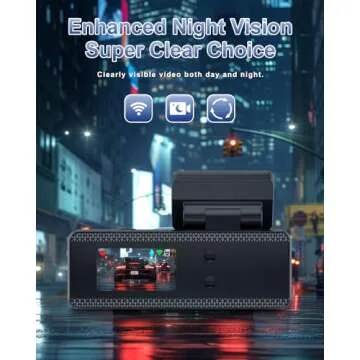 4K Dash Cam Front and Rear, WiFi Dash Cam with 64GB Card, 4K+1080P Dash Camera for Cars, WiFi Car Camera with App Control, 1.47" Screen DashCam with 24H Parking Monitor,G-Sensor