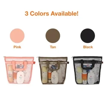 Multi-Purpose Mesh Travel Shower Caddy for Gym and Swim