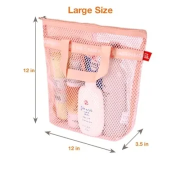 Multi-Purpose Mesh Travel Shower Caddy for Gym and Swim