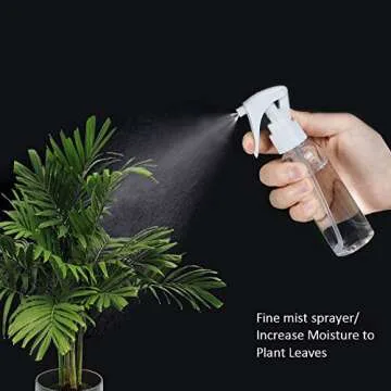 Travel Size Spray Bottle, 3.4oz/100ml Plastic Fine Mist Spray Bottle Set, Refillable Liquid Containers, 3pcs Clear Trigger Sprayer with Funnel and Labels for Styling Kitchen Home Office Cleaning