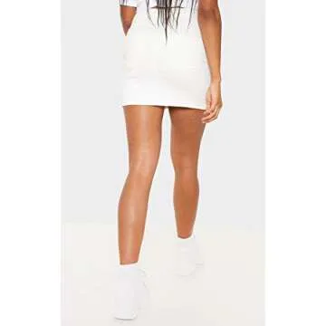 Deslimale Women's High Waisted Denim Mini Skirt