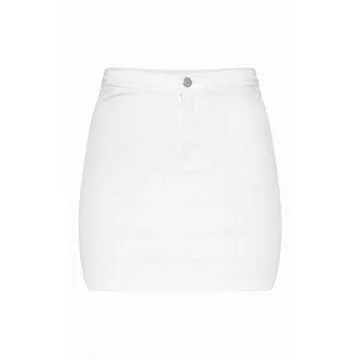 Deslimale Women's High Waisted Denim Mini Skirt