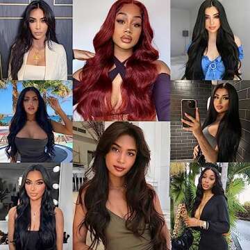 Clip in Hair Extensions Real Human Hair Straight 16 Inch 7pcs 120g Clip ins Hair Extensions Brazilian Remy Human Hair 16 Clips Double Weft Human Hair For Women (16 Inch, 1B Natural Black)