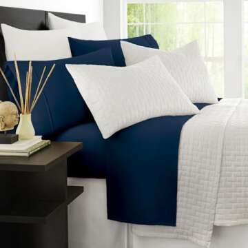 Zen Bamboo Luxury 1500 Series Bed Sheets - King Size
