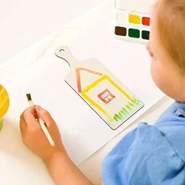 Marsui 12 Pieces Mini Wooden Cutting Board St Patrick's Day DIY Chopping Board with Handle Craft Cooked Food Tray for Home Kitchen Cooking Vegetables Decor(9.4 x 3.5 Inch)