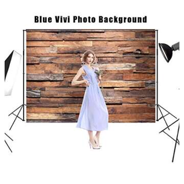 Vintage Rustic Dark Wood Backdrop 7x5ft for Photo Props