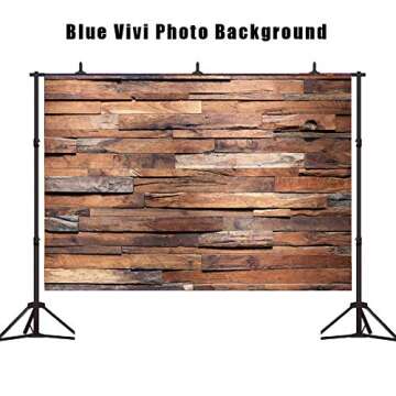 Vintage Rustic Dark Wood Backdrop 7x5ft for Photo Props