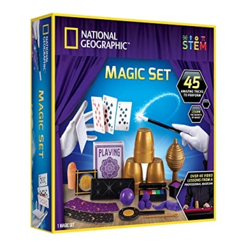 NATIONAL GEOGRAPHIC Magic Kit - 45 Magic Tricks with Video Guidance for Kids