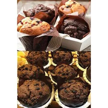 High-Quality Tulip Cupcake Liners, 200 Eco-Friendly Pieces