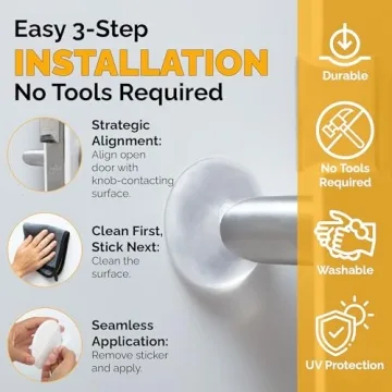 Ducki Door Stop Wall Protector - Shock Absorbent & Discreet