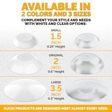 Ducki Door Stop Wall Protector - Shock Absorbent & Discreet