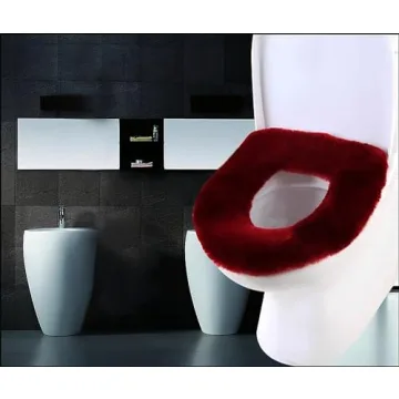 Genuine Sheepskin Toilet Seat Cover for Warmth and Comfort