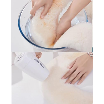Genuine Sheepskin Toilet Seat Cover for Warmth and Comfort