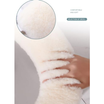 Genuine Sheepskin Toilet Seat Cover for Warmth and Comfort