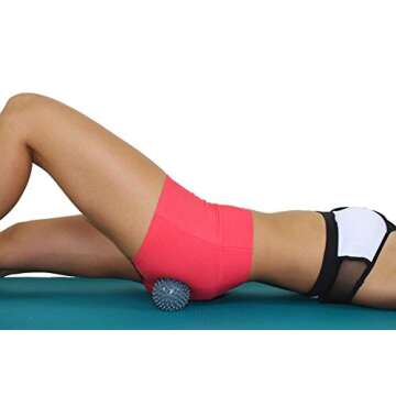 EKEYUP Spiky Massage Ball Roller,Trigger Point Foot Massager, Deep Tissue Stress Therapy Tools - Acupressure, Reflexology, Plantar Fasciitis, Release Roller-3.5inch