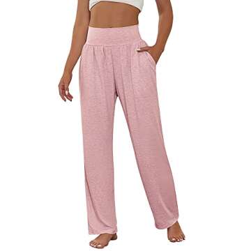 Neer 3 Pcs Women's Wide Leg Yoga Pant Comfy Loose Sweatpants High Waist Lounge Casual Athletic, Work...