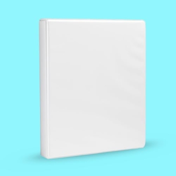 Amazon Basics 3-Ring Binder - Durable and Stylish White 1 Pack