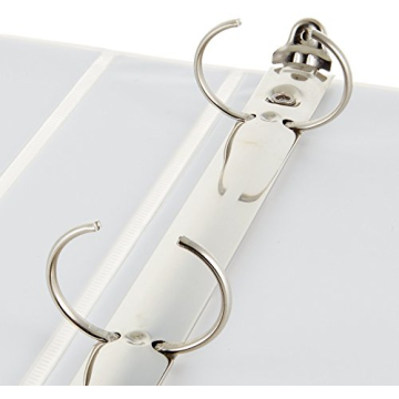 Amazon Basics 3-Ring Binder - Durable and Stylish White 1 Pack