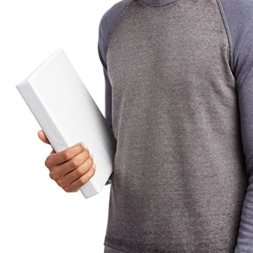 Amazon Basics 3-Ring Binder - Durable and Stylish White 1 Pack