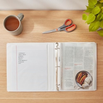 Amazon Basics 3-Ring Binder - Durable and Stylish White 1 Pack