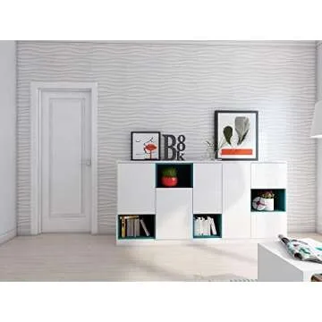 Art3d Plastic 3D Wall Panel PVC Wave Design