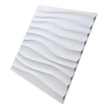 Art3d Plastic 3D Wall Panel PVC Wave Design