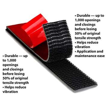 3M Dual Lock Reclosable Fasteners, Heavy Duty, Clear, TB3870/SJ3870, 1 in x 10 ft Mated Strip, Industrial Use, Indoor/Outdoor, Great for Metal, Acrylic, PC, ABS, Powder Coated Paints