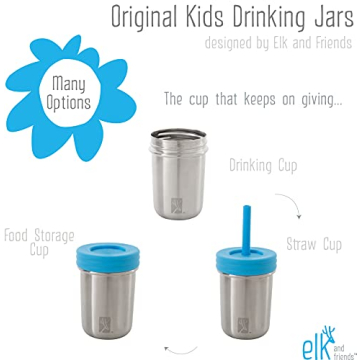 Durable Elk and Friends Kids Stainless Steel Tumblers