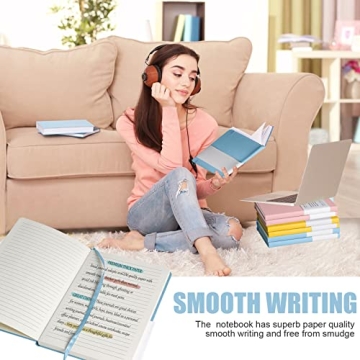 EMOMAS Sky Blue Lined Journal Notebook - 160 Pages