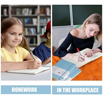 EMOMAS Sky Blue Lined Journal Notebook - 160 Pages