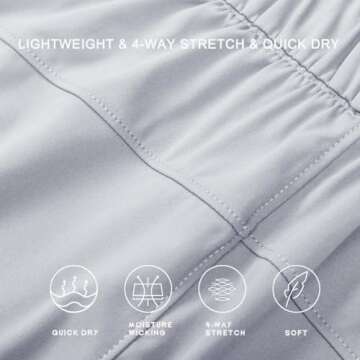 Comfortable Willit Women's Active Shorts with Pockets