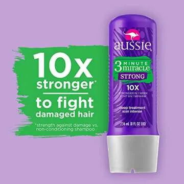 Aussie 3 Minute Miracle Strong Treatment 8 Ounce (236ml)