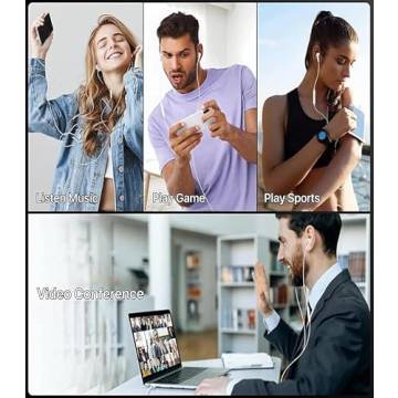 2 Packs iPhone Wired Earbuds with Microphone